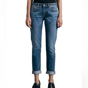 Rag and Bone The Dre boyfriend slim low rise ankle jeans
